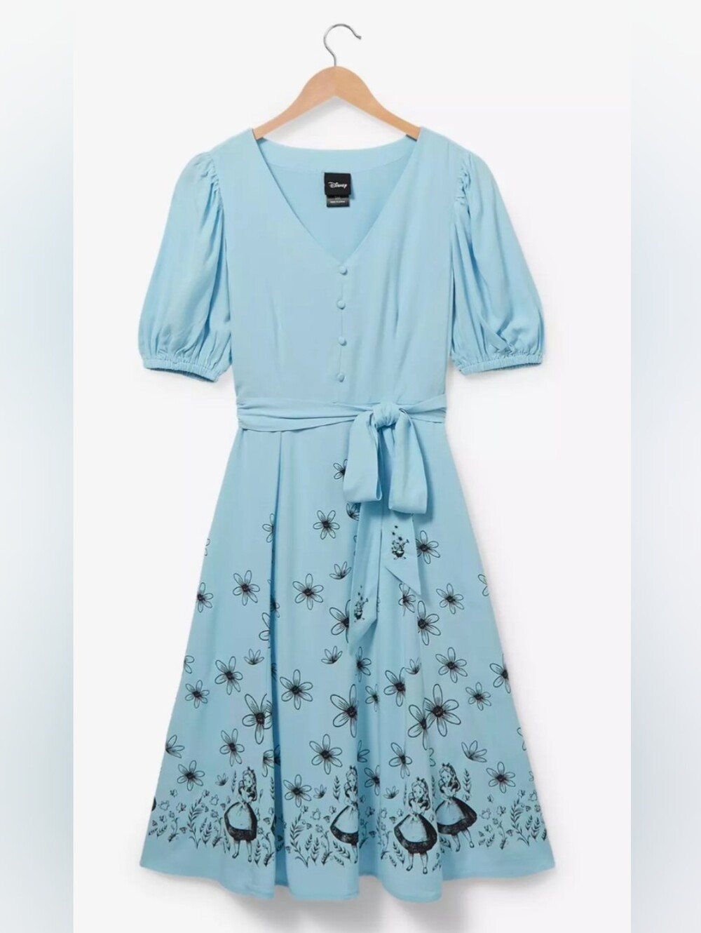 Women's Disney Sky Blue Alice In Wonderland Dress